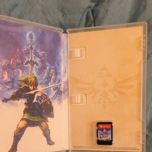 Nintendo Switch Game Card with Yellow Interior & Zelda Artwork